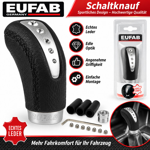 Eufab schaltknauf echtleder - schaltknauf,